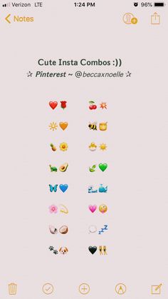 an iphone screen with the text cute insta compos x pinterest