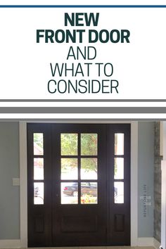 the front door and what to consider