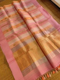 Pure Handloom Kora Kadhuwa Silk Rangkat Saree with Special Tassels Prebooking Rangkat Saree, Jaal Embroidery, Bridal Anklet, Saree Women, Embroidery Saree, Indian Saree, Clothing Hacks, Indian Sarees, Clothing Items