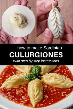 how to make sardinian culrgons with step by step instructions