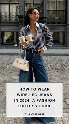 Wide Leg Jeans Outfits, Yellow Tees, Jeans Outfits, Jean Trends, Trendy Fall Outfits, Style Mistakes, Fashion Editor, Newest Trends