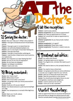 a poster with an image of a doctor working on a laptop and the words at the doctors