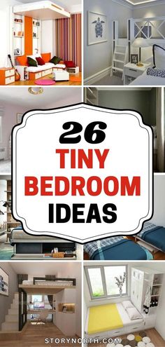 there are many tiny bedroom ideas in this post