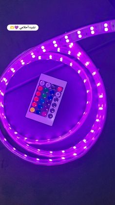 purple led strip light with remote control