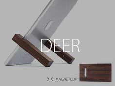 an image of a desk with a laptop on it and the words deer above it