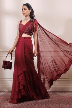 Isha Gupta, Saree Gowns, Drape Sarees