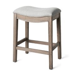 Maven Lane Adrien Backless Saddle Kitchen Counter Stool with Fabric Upholstery & Reviews | Wayfair Kitchen Island Seating, White Kitchen Cabinet, Saddle Bar Stools, Island Seating, Piano Decor, Counter Ideas, Backless Stools, Stool Cushion