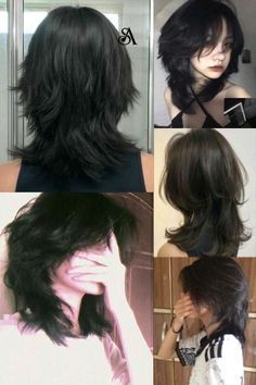 Cool Hair Designs, Short Grunge Hair, Wolf Cut, Hair Stylies