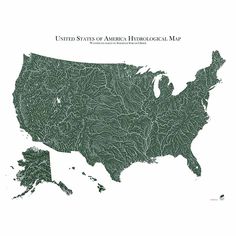 US Rivers Map Map Of Michigan, River Stream, Infographic Map, Map Paper, America Map, Water Bodies, Nerd Life, Hang Over, Great Conversation Starters