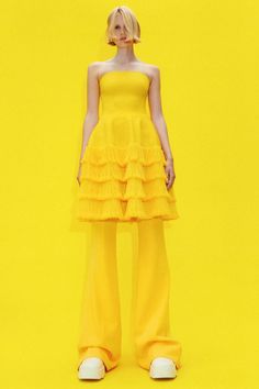 Stay Halal, Resort 23, Trend 2023, Yellow Dresses, Fall Inspiration, Full Skirts, Column Dress