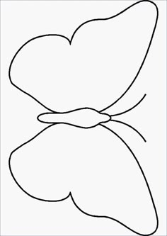 the outline of a butterfly with wings