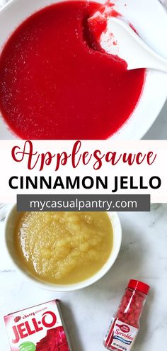 bowl of applesauce cinnamon jello Applesauce Jello Recipe, Applesauce Jello, Easy Applesauce, Jello Mold Recipes, Jello Recipe, Keto Chaffles, Jello Dessert Recipes, Light Dessert, Gelatin Recipes