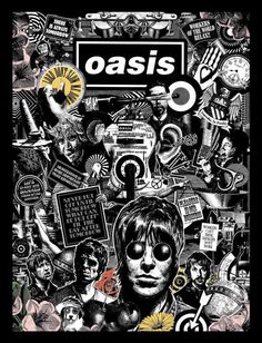 the album cover for oasis's new album, which features an image of a man with