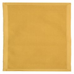 a yellow rug on a white background