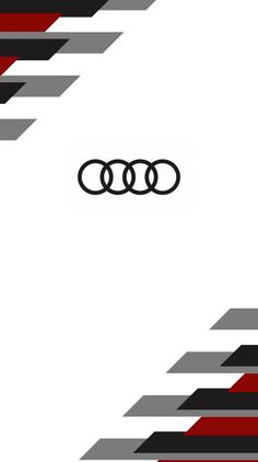 an audi logo is shown on the side of a white and black striped wallpaper