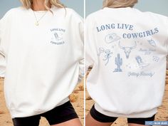 Ready to elevate your party? Discover our exclusive and carefully crafted Cowgirl-themed Bachelorette Sweatshirt. Perfect for any celebration--whether it's a bachelorette bash or a birthday party--this crewneck combines standout style with unbeatable comfort. It's the ideal gift for any special occasion. Let's kick up some dust in style! 🥂 🤠 Note 👉🏼 You can expect a draft of your custom print within 24 hours for your review and approval. Please keep an eye out for a message! ITEM DETAILS * * Austin Bachelorette Party, Bachelorette Merch, Cowgirl Bachelorette Party, Cowgirl Bride, Austin Bachelorette, Western Bachelorette, Cowgirl Bachelorette Parties, Last Rodeo, Themed Bachelorette