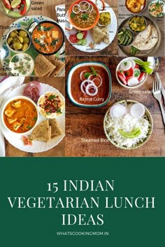 A list of Indian Vegetarian lunch ideas #indian #lunch #vegetarian #indianvegetarianlunchideas #whatscookingmom #indianthalimeals Indian Thali Recipe, Indian Lunch Ideas Vegetarian, Indian Meals Vegetarian, Indian Thali Vegetarian, Indian Lunch Recipes Vegetarian, Veg Dinner Ideas, Lunch Recipes Indian Vegetarian, Veg Lunch Recipes Indian, Veg Thali Indian