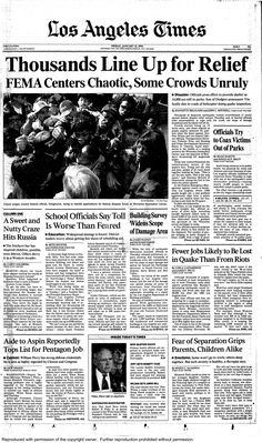 the front page of los angeles times, with an article on how to use it