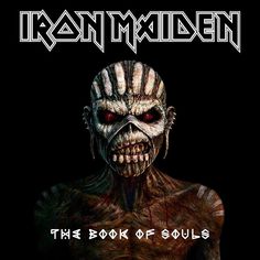 the book of souls cover art for iron maiden's album, featuring an image of