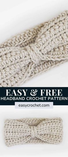 the easy and free headband crochet pattern