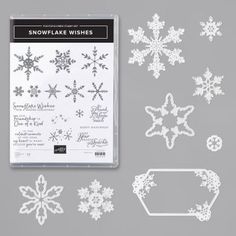 snowflake wishes clear stamps and dies from the crafter's workshop