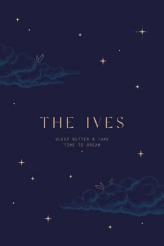 the lives album cover with stars and clouds