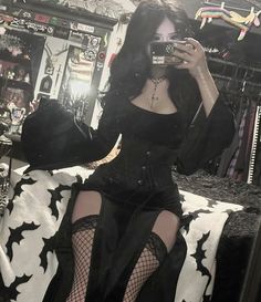 #gothic #metalhead #gothgirl #bat #dress #corset Bat Dress, Dress Corset, Virtual Closet, Aesthetic Fashion, Bat, Butter, My Style, How To Wear, Clothes