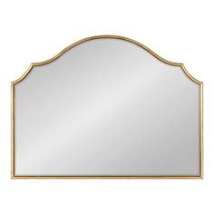 a gold framed mirror on a white background