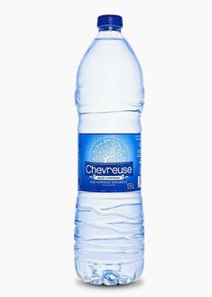 a bottle of water on a white background