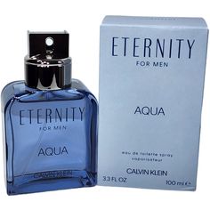 Calvin Klein Eternity Aqua For Men Eau De Toilette 3.3 Fl Oz New Never Used Only Open Box For Pictures And To Make Spearhead Is Fully Functional. Calvin Klein Gift For Him, Male Perfume, Calvin Klein Cologne, Calvin Klein Eternity, Mens Deodorant, Klein Blue, Mens Cologne, Open Box, Deodorant