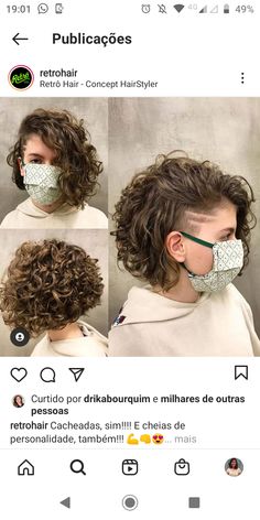 Curly Stacked Hair, Curly Half Shaved Hair, Shaved Side Hairstyles Curly, Medium Length Curly Hair With Undercut, Shaved Side Hairstyles Curly Hair, Short Hair Cuts For Women Curly Natural, Buzzed Sides Long Top Women, Curly Hair With Shaved Side