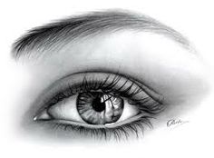 a pencil drawing of an eye