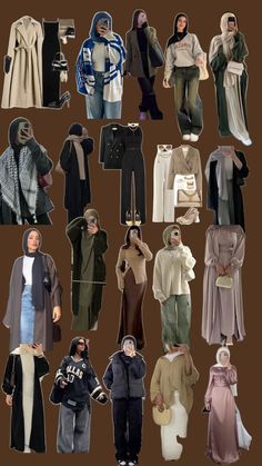 Fall Outfits Muslim, Modern Hijabi Outfits, Shien Outfit Idea Hijabi, Outfit Ideas Winter Hijab, Hijab Organization Ideas, Hijabstyle Outfits, Hijabi Winter Outfits, Christian Outfits Modesty