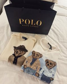 Ralph Lauren Aesthetic, Bear Sweater, Super Rich Kids, Ig Feed, Polo Bear, Fancy Bags, Old Money Style, Thrift Finds, Rich Kids