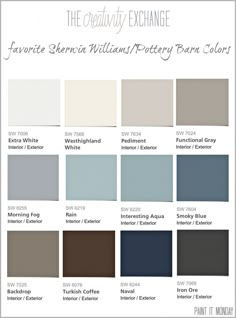 the color scheme for an exterior paint scheme