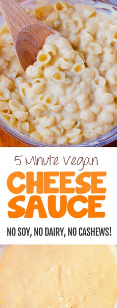 three different types of macaroni and cheese sauce