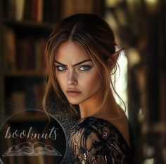 a beautiful young woman with blue eyes holding an open book