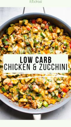 delicious tex mex chicken and zucchini in a skillet with the words best recipe