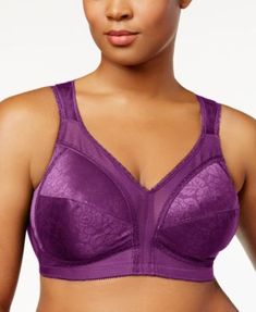 18 Hour Original Comfort Strap Bra 4693, Online Only | macys.com Playtex Bras, Macys Women, Strap Bra, Corset Bra, Plus Size Bra, Wireless Bra, Bra Straps, Bra Styles, Bra Cups