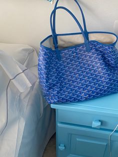 Blue Goyard Tote, Goyard Aesthetic, Dream Bags, Bag Obsession, Luxury Aesthetic