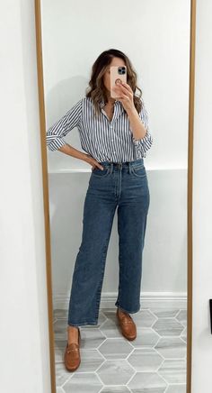 Madewell try-on (sale picks) - Lilly Style Trendy Heels, Comfy Flats, Business Casual Outfits For Work, Summer Work, Elegante Casual, Mode Casual, Stylish Work Outfits, Office Attire, Casual Work Outfits