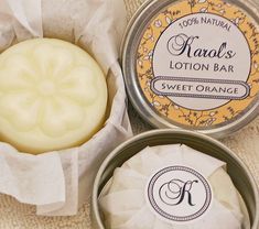 Solid Lotion Bar - Sweet Orange Essential oil - Best Seller Best Bar Soap, Homemade Body Butter, Lotion Candles, Lotion Bar, Sweet Orange Essential Oil, Soap Labels