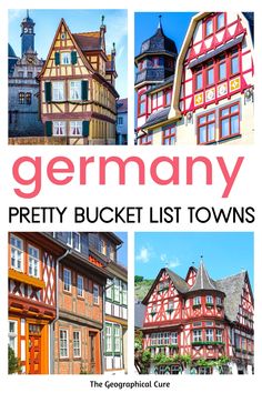 germany pretty bucket list towns - the geographical guide ebook cover art printable