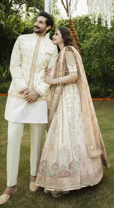 Bridegroom Outfits, Punjabi Suit Salwar, Green Wedding Suit, Suits Pakistani