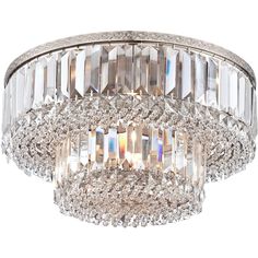 a crystal chandelier hanging from the ceiling