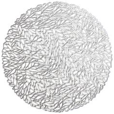 a drawing of a circular object made out of silver wire