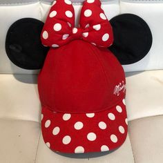 Disney Minnie Mouse Youth Snapback Hat Nwt Stain On Ear Md Cute Red Snapback Baseball Cap, Fun Mickey Mouse Themed Hat One Size Fits Most, Mickey Mouse Hat Ears, Fun Mickey Mouse Hat, Cheap Adjustable Disney Hats, Adjustable Mickey Mouse Fun Hat, Casual Black Mickey Mouse Hat, Disney Hats For Boys, Adjustable Disney Cap