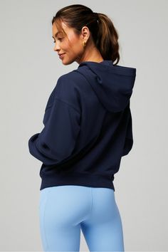 Year Round Terry Hoodie Fabletics blue female Activewear >> Womens >> Tops >> Sweatshirts >> Hoodies Year Round Terry regular Everyday/Lounge Cozy Fit Fleece Activewear For Workout, Oversized Hoodie Activewear In Athleisure Style, Blue Sweats With Drawstring Hood, Blue Fleece Activewear For Loungewear, Blue Activewear For Loungewear In Fall, Blue Activewear For Fall Loungewear, Oversized Athleisure Hoodie For Workout, Blue Fleece Activewear With Relaxed Fit, Blue Relaxed Fit Fleece Activewear