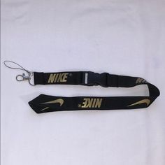 Brand New Without Tags. Nike Black And Gold Lanyard Id Badge Holder Keychain Approx 20" Length Colors: Black & Gold Nike Lanyard, Nike Flight, Silver Keychain, Nike Accessories, Id Badge Holders, Jordan 1 Retro, Badge Holder, Kids Nike, Id Badge