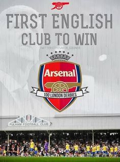 an advertisement for the first english club to win at wembley stadium in london, england